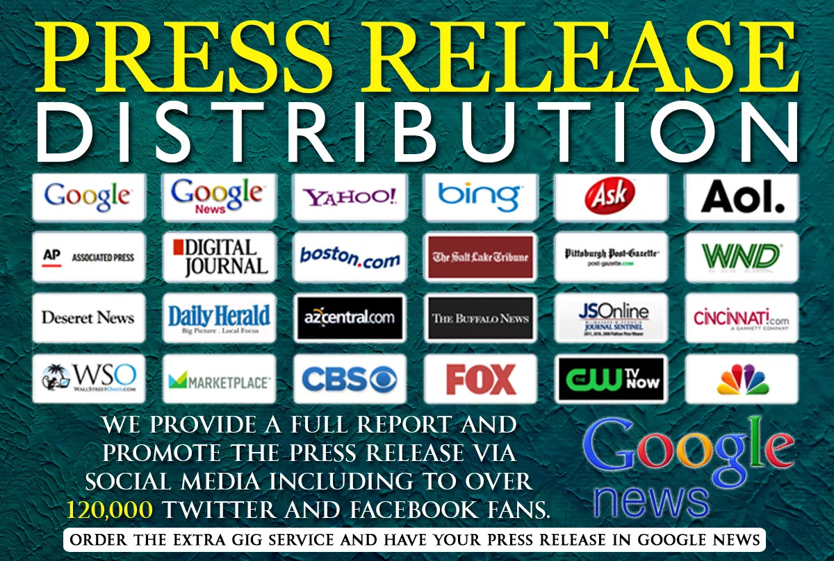17842I Will Distribute Press Release To 300 Plus News Sites & Google News