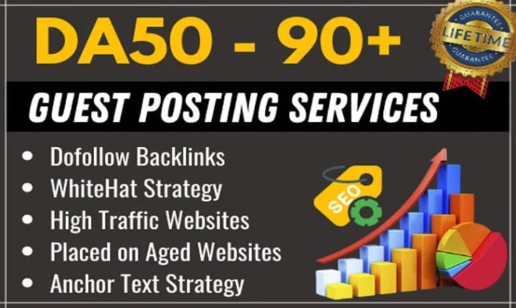 19174I will seo guest post dofollow high quality backlinks on high traffic website