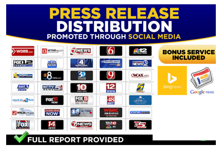 134793I Will Distribute Press Release To 300 Plus News Sites & Google News