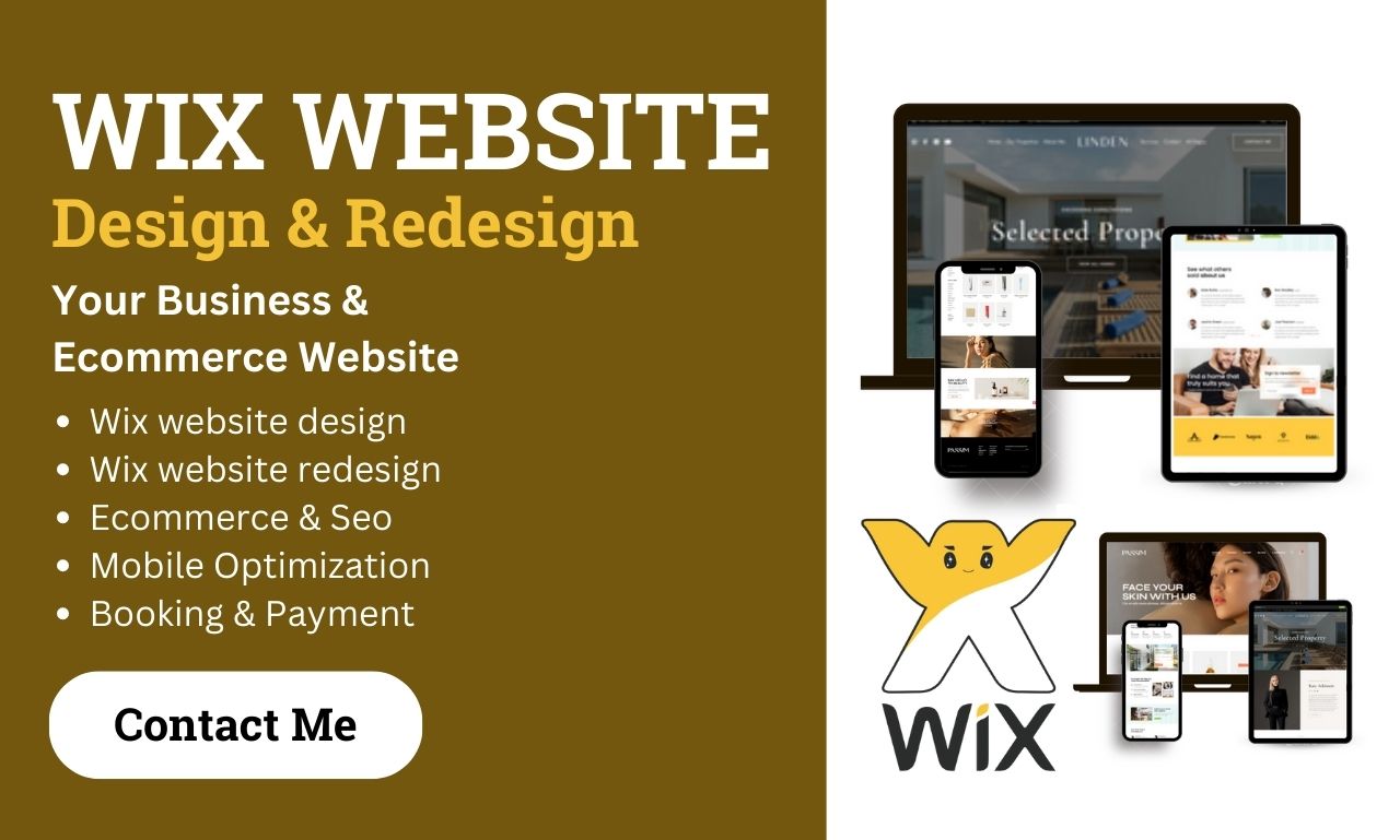 272963i will design professional wix website redesign wix website design